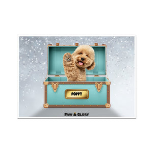 Paw - fany & Co. Luxury Trunk: Custom Pet Portrait - Paw & Glory - Dog Portraits - Pet Portraits