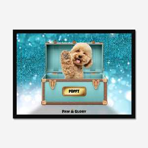 Paw - fany & Co. Luxury Trunk: Custom Pet Portrait - Paw & Glory - Dog Portraits - Pet Portraits