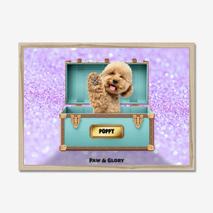 Paw - fany & Co. Luxury Trunk: Custom Pet Portrait - Paw & Glory - Dog Portraits - Pet Portraits