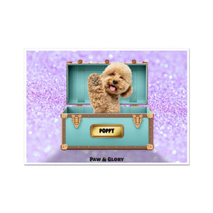 Paw - fany & Co. Luxury Trunk: Custom Pet Portrait - Paw & Glory - Dog Portraits - Pet Portraits