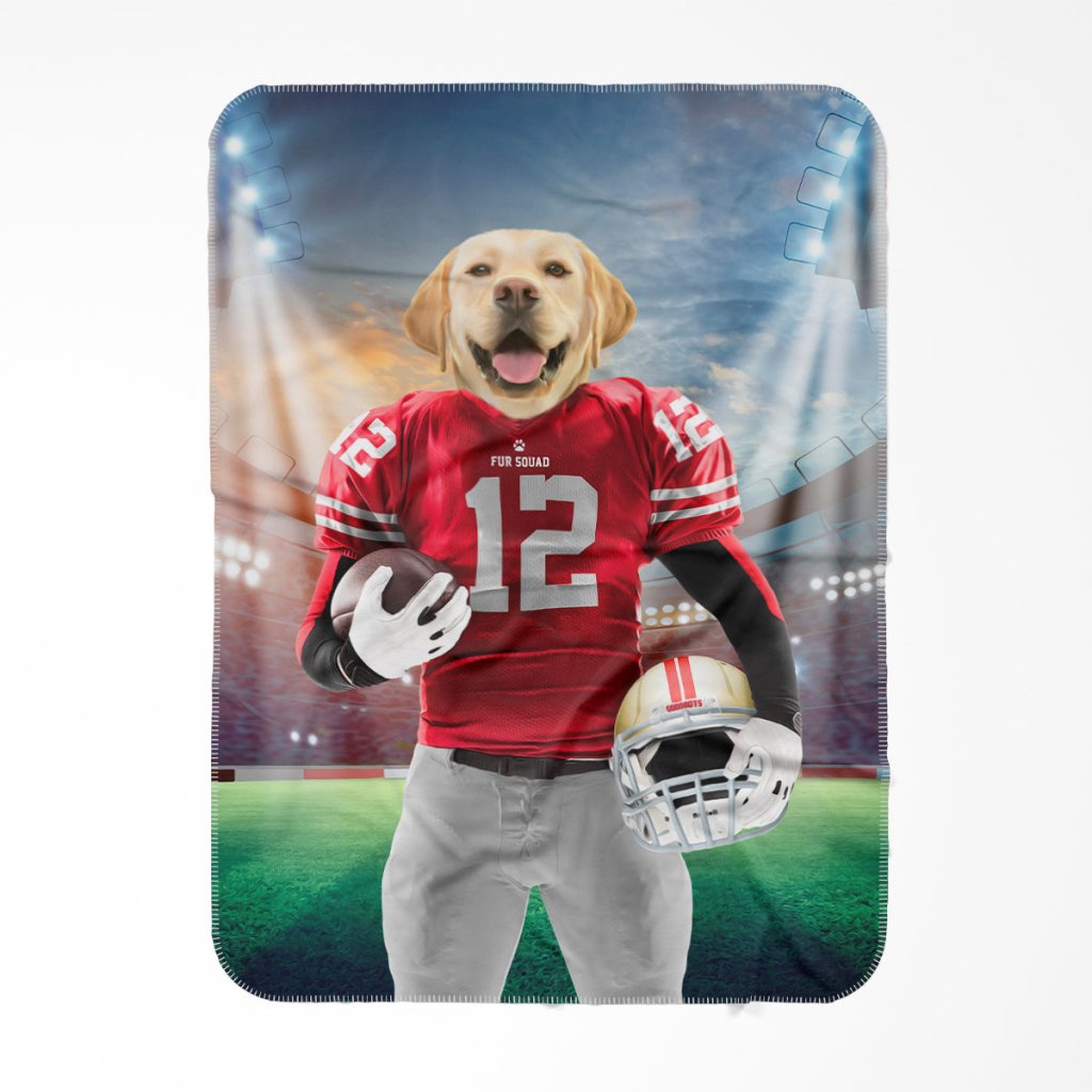 Paw Francisco 49ers: Custom Pet Blanket - Paw & Glory - Dog Portraits - Pet Portraits