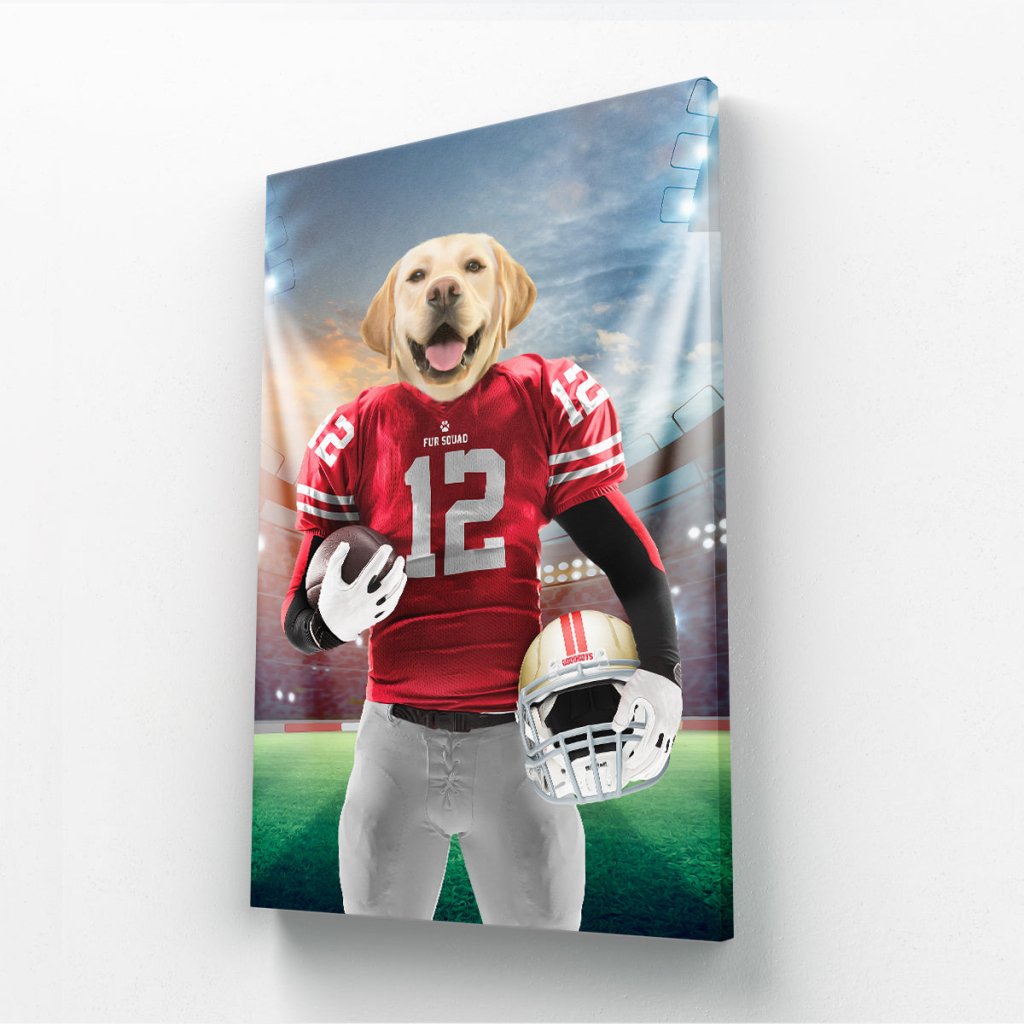 Paw Francisco 49ers: Custom Pet Canvas - Paw & Glory - Dog Portraits - Pet Portraits