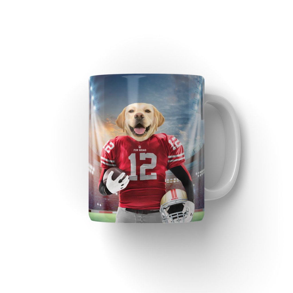 Paw Francisco 49ers: Custom Pet Coffee Mug - Paw & Glory - Dog Portraits - Pet Portraits