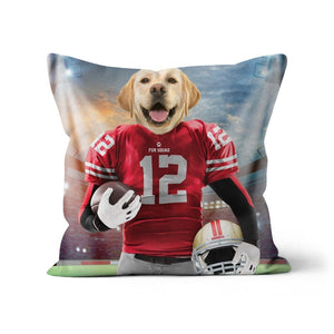 Paw Francisco 49ers: Custom Pet Pillow - Paw & Glory - Dog Portraits - Pet Portraits