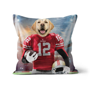 Paw Francisco 49ers: Custom Pet Pillow - Paw & Glory - Dog Portraits - Pet Portraits