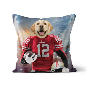 Paw Francisco 49ers: Custom Pet Pillow - Paw & Glory - Dog Portraits - Pet Portraits