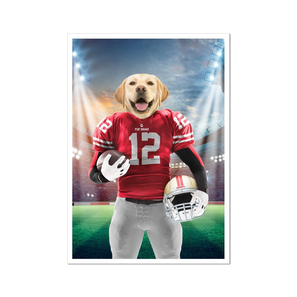 Paw Francisco 49ers: Custom Pet Portrait - Paw & Glory - Dog Portraits - Pet Portraits