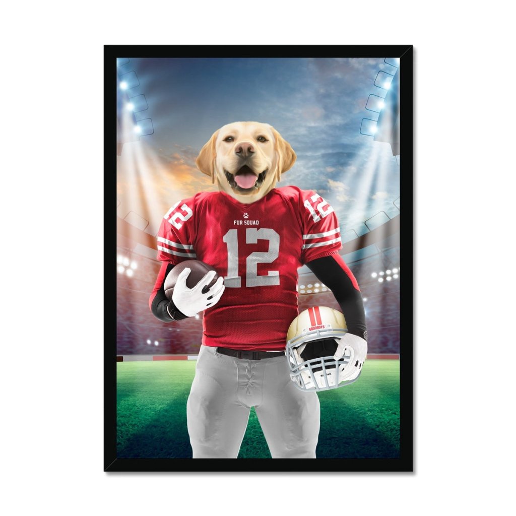 Paw Francisco 49ers: Custom Pet Portrait - Paw & Glory - Dog Portraits - Pet Portraits