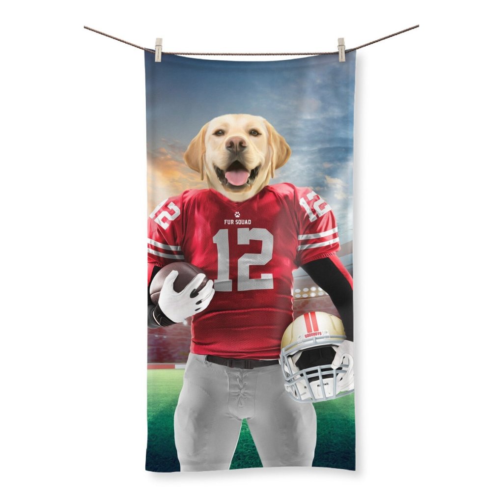 Paw Francisco 49ers: Custom Pet Towel - Paw & Glory - Dog Portraits - Pet Portraits