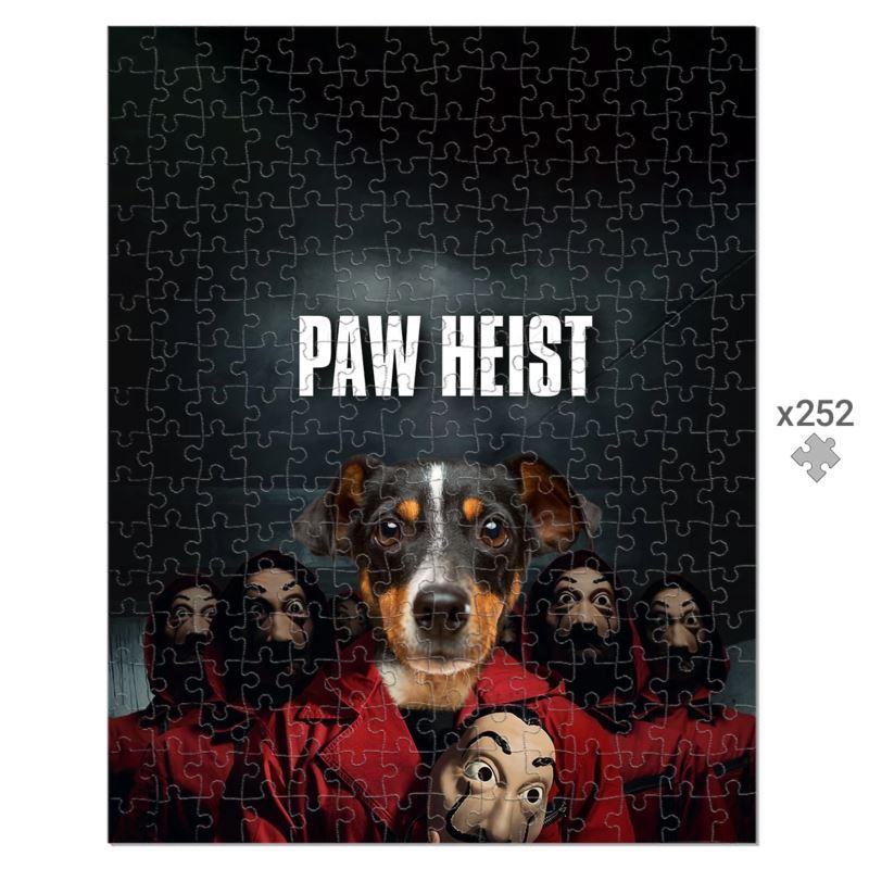 Paw Heist: Custom Pet Puzzle - Paw & Glory - Dog Portraits - Pet Portraits