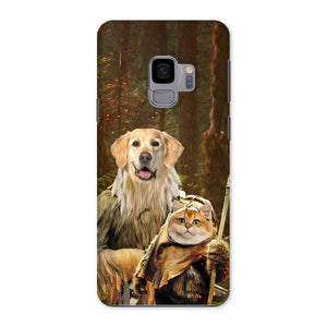 Pawbecca & Ewok (Star Wars Inspired): Custom Pet Phone Case - Paw & Glory - Dog Portraits - Pet Portraits