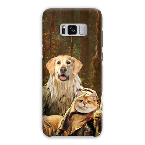 Pawbecca & Ewok (Star Wars Inspired): Custom Pet Phone Case - Paw & Glory - Dog Portraits - Pet Portraits