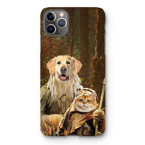 Pawbecca & Ewok (Star Wars Inspired): Custom Pet Phone Case - Paw & Glory - Dog Portraits - Pet Portraits