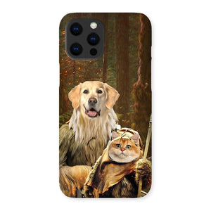 Pawbecca & Ewok (Star Wars Inspired): Custom Pet Phone Case - Paw & Glory - Dog Portraits - Pet Portraits