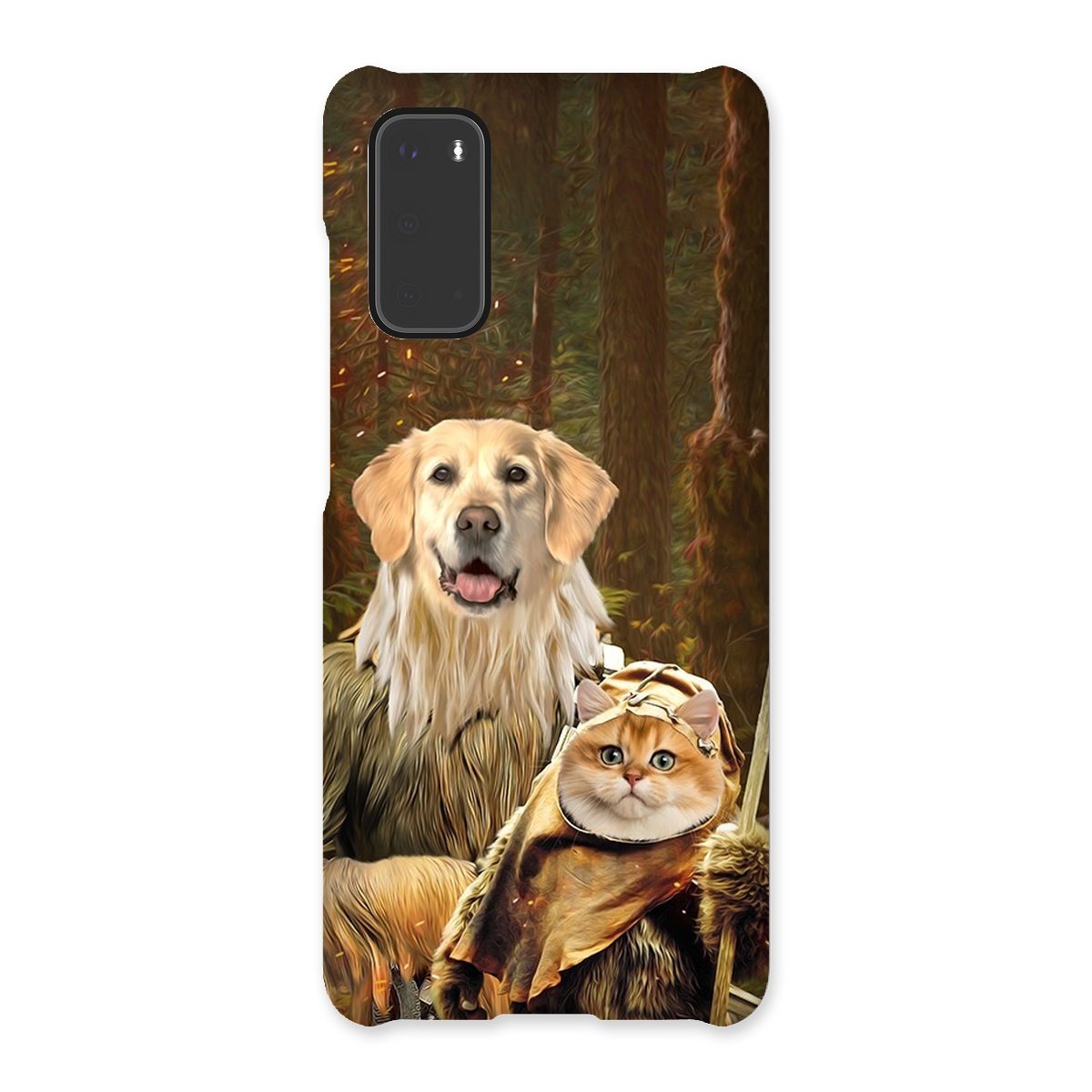 Pawbecca & Ewok (Star Wars Inspired): Custom Pet Phone Case - Paw & Glory - Dog Portraits - Pet Portraits