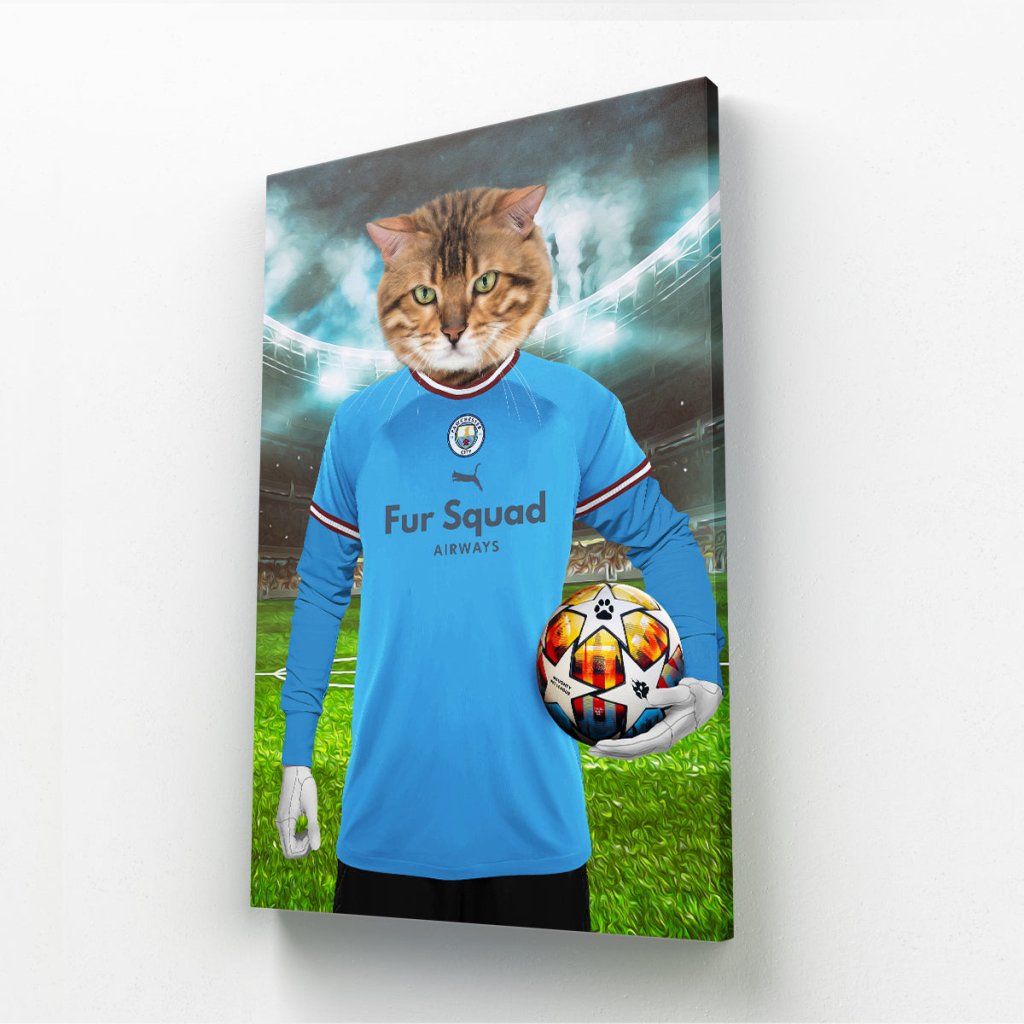 Pawchester City Football Club: Custom Pet Canvas - Paw & Glory - Dog Portraits - Pet Portraits