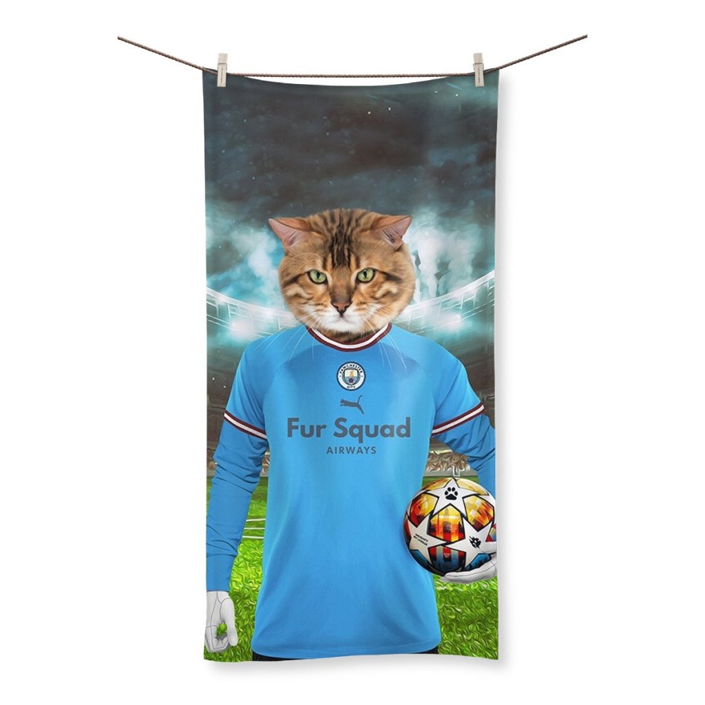 Pawchester City Football Club: Custom Pet Towel - Paw & Glory - Dog Portraits - Pet Portraits