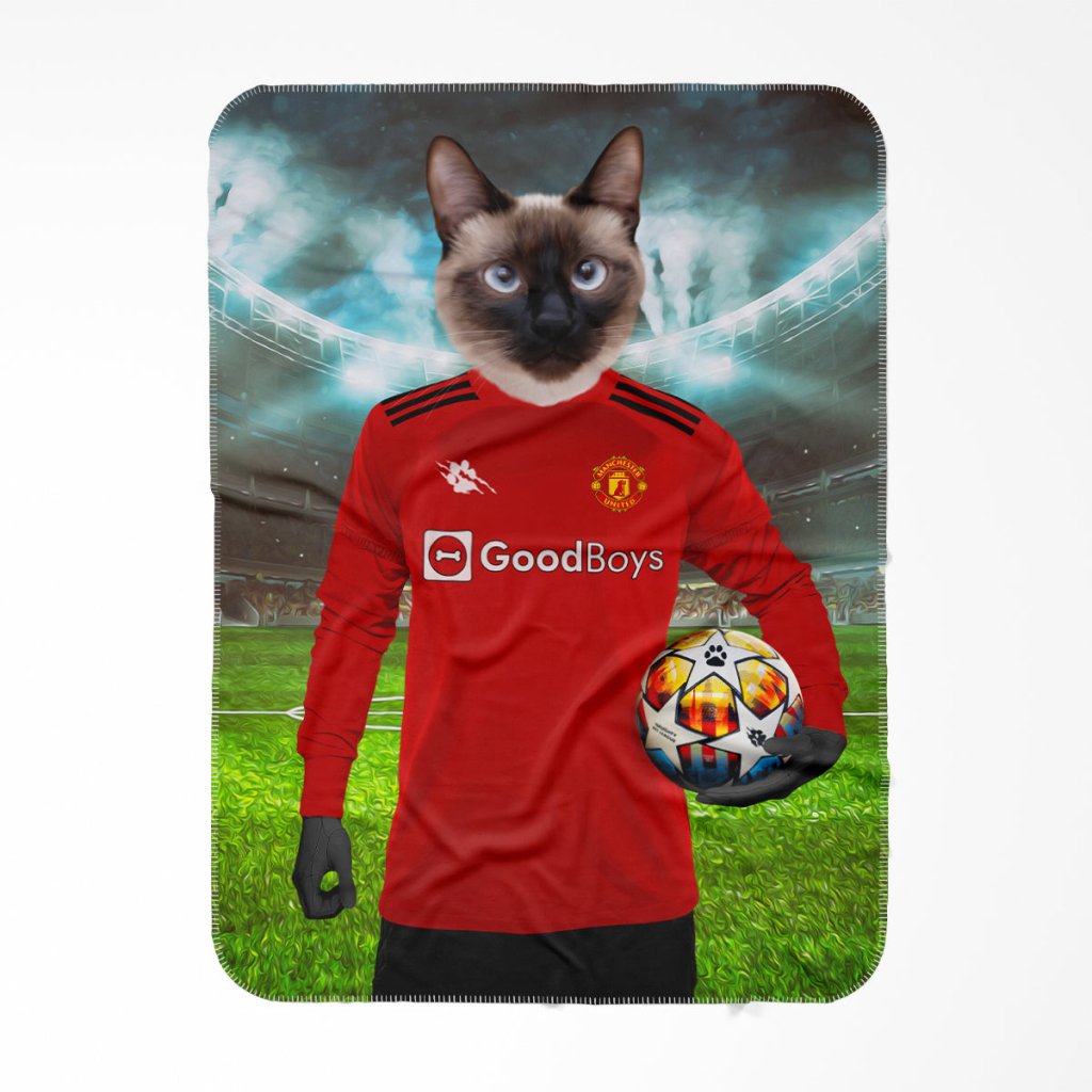 Pawchester United Football Club: Custom Pet Blanket - Paw & Glory - Dog Portraits - Pet Portraits