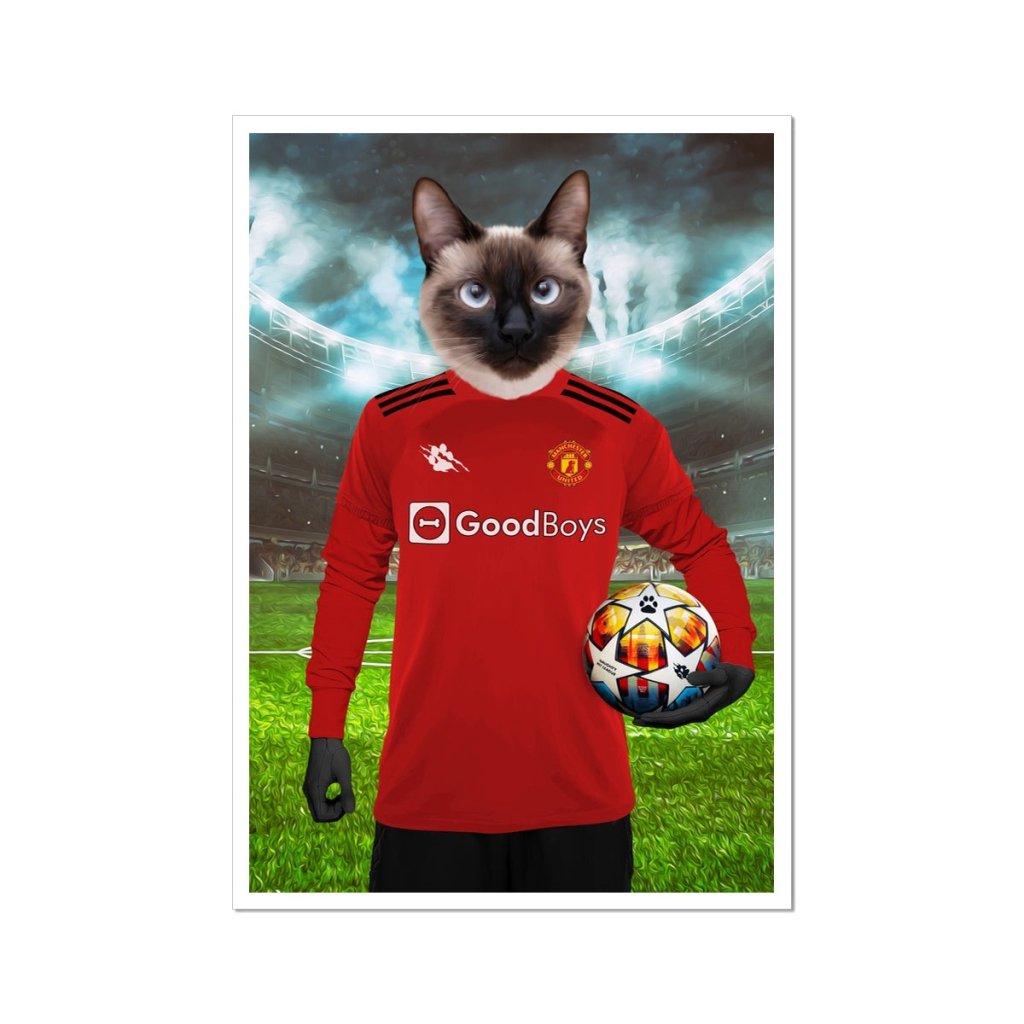 Pawchester United Football Club: Custom Pet Portrait - Paw & Glory - Dog Portraits - Pet Portraits