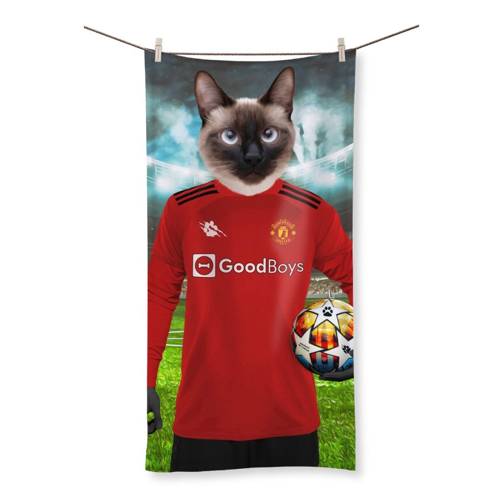 Pawchester United Football Club: Custom Pet Towel - Paw & Glory - Dog Portraits - Pet Portraits