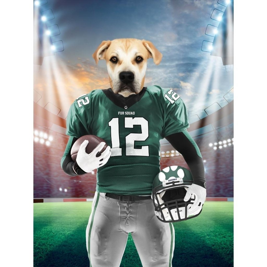 Pawladelphia Eagles: Custom Digital Download Pet Portrait - Paw & Glory - Dog Portraits - Pet Portraits