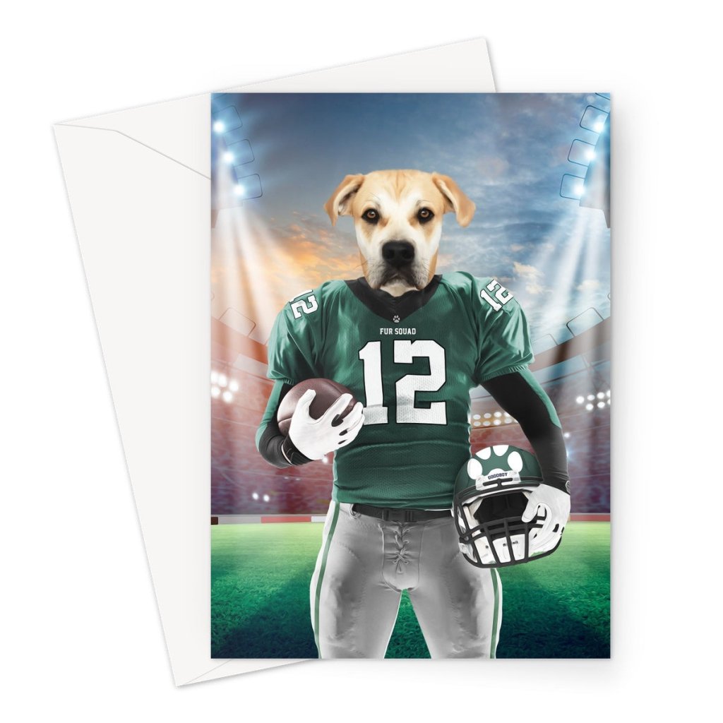 Pawladelphia Eagles: Custom Pet Greeting Card - Paw & Glory - Dog Portraits - Pet Portraits