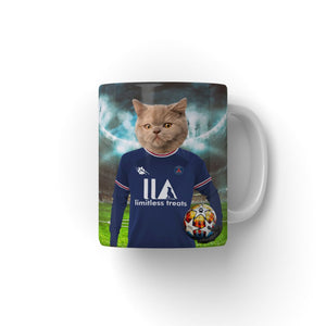 Pawris Saint Germain Football Club: Custom Pet Coffee Mug - Paw & Glory - Dog Portraits - Pet Portraits