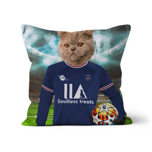 Pawris Saint Germain Football Club: Custom Pet Pillow - Paw & Glory - Dog Portraits - Pet Portraits