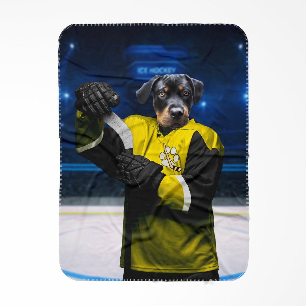 Pawsburgh Penguins: Custom Pet Blanket - Paw & Glory - Dog Portraits - Pet Portraits