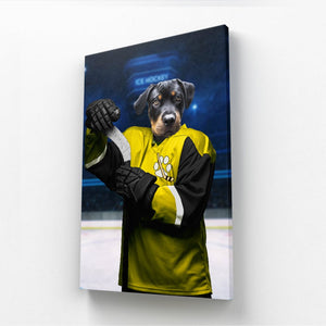 Pawsburgh Penguins: Custom Pet Canvas - Paw & Glory - Dog Portraits - Pet Portraits