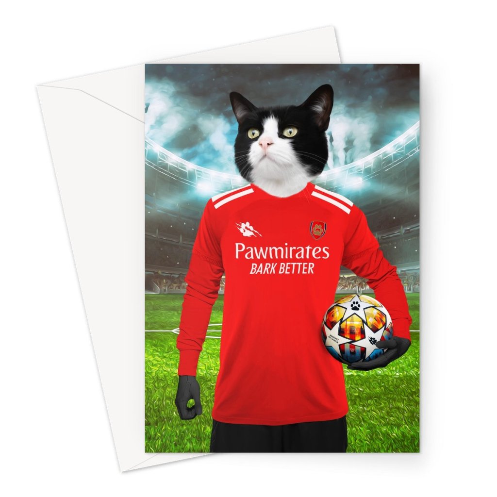 Pawsernal Football Club: Custom Pet Greeting Card - Paw & Glory - Dog Portraits - Pet Portraits