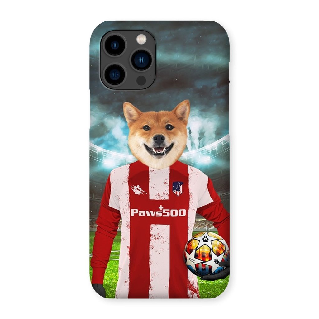 Pawtheletico Madrid Football Club: Custom Pet Snap Phone Case - Paw & Glory - Dog Portraits - Pet Portraits