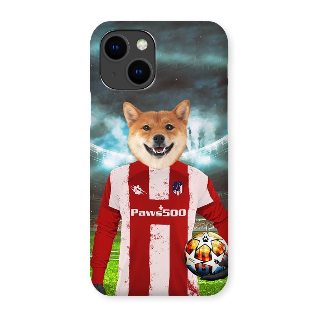 Pawtheletico Madrid Football Club: Custom Pet Snap Phone Case - Paw & Glory - Dog Portraits - Pet Portraits