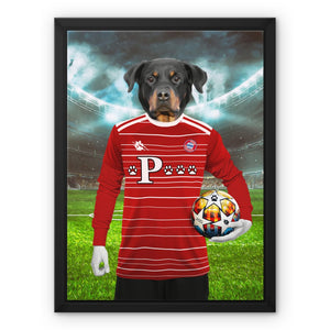 Pawyern Munich Football Club: Custom Pet Canvas - Paw & Glory - Dog Portraits - Pet Portraits