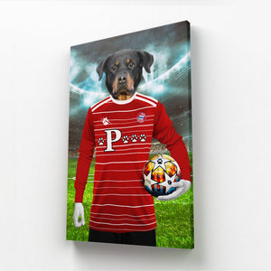 Pawyern Munich Football Club: Custom Pet Canvas - Paw & Glory - Dog Portraits - Pet Portraits