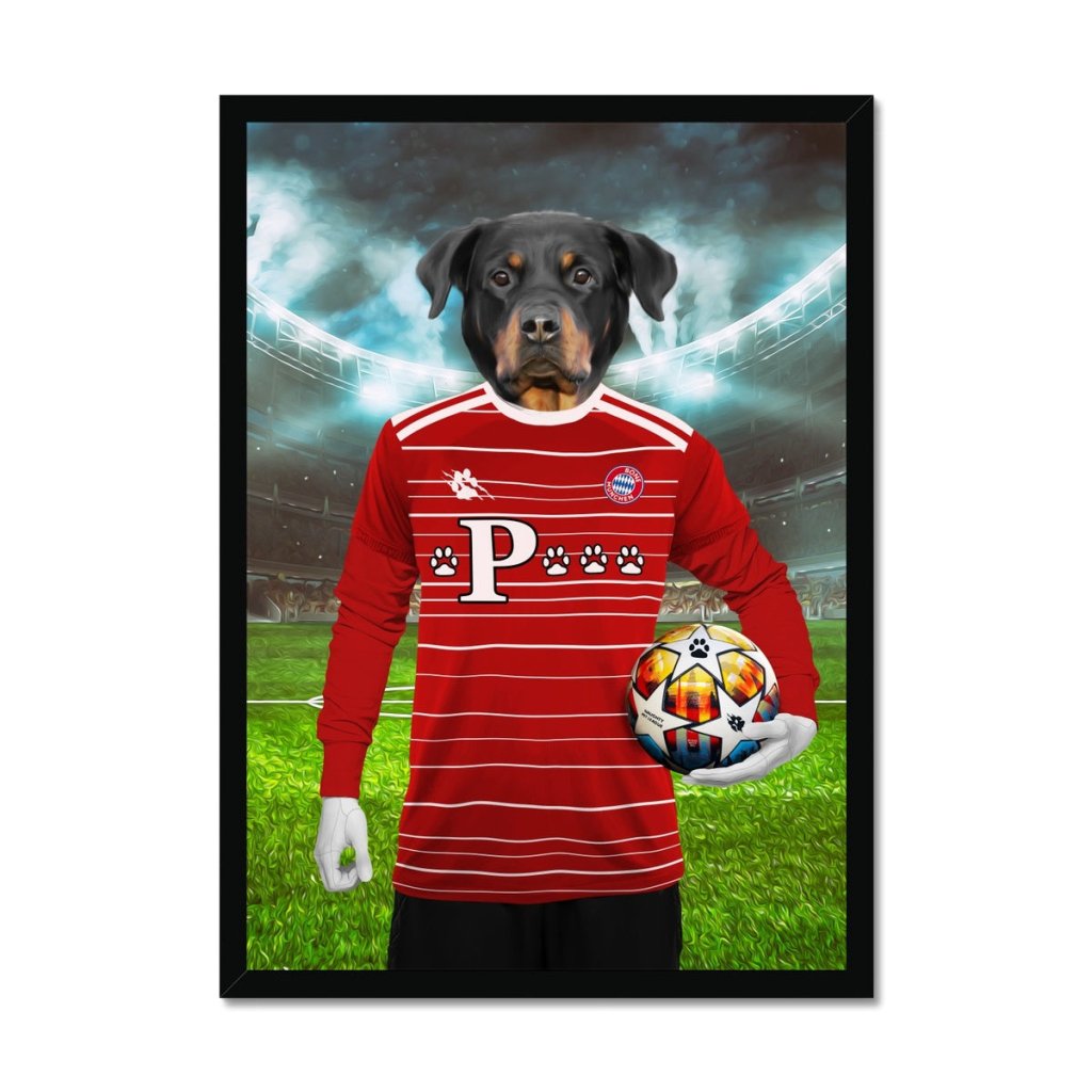 Pawyern Munich Football Club: Custom Pet Portrait - Paw & Glory - Dog Portraits - Pet Portraits