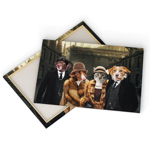 Peaky Blinders 4: Custom Pet Canvas - Paw & Glory - Dog Portraits - Pet Portraits