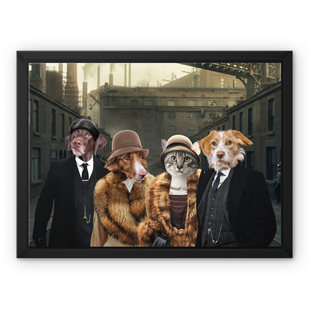 Peaky Blinders 4: Custom Pet Canvas - Paw & Glory - Dog Portraits - Pet Portraits