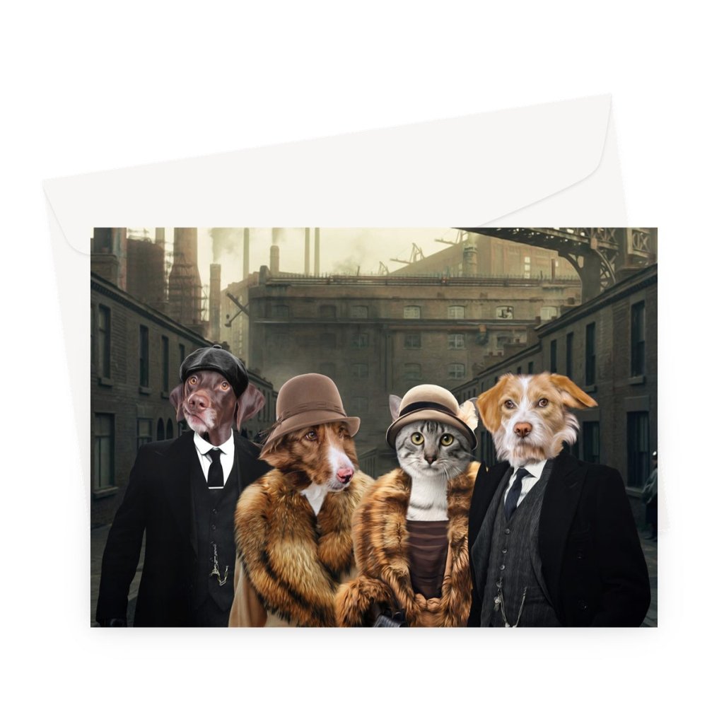 Peaky Blinders 4: Custom Pet Greeting Card - Paw & Glory - Dog Portraits - Pet Portraits