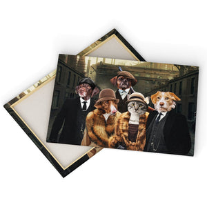 Peaky Blinders 5: Custom Pet Canvas - Paw & Glory - Dog Portraits - Pet Portraits