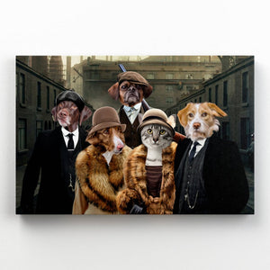 Peaky Blinders 5: Custom Pet Canvas - Paw & Glory - Dog Portraits - Pet Portraits