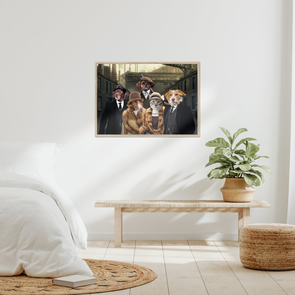 Peaky Blinders 5: Custom Pet Portrait - Paw & Glory - Dog Portraits - Pet Portraits