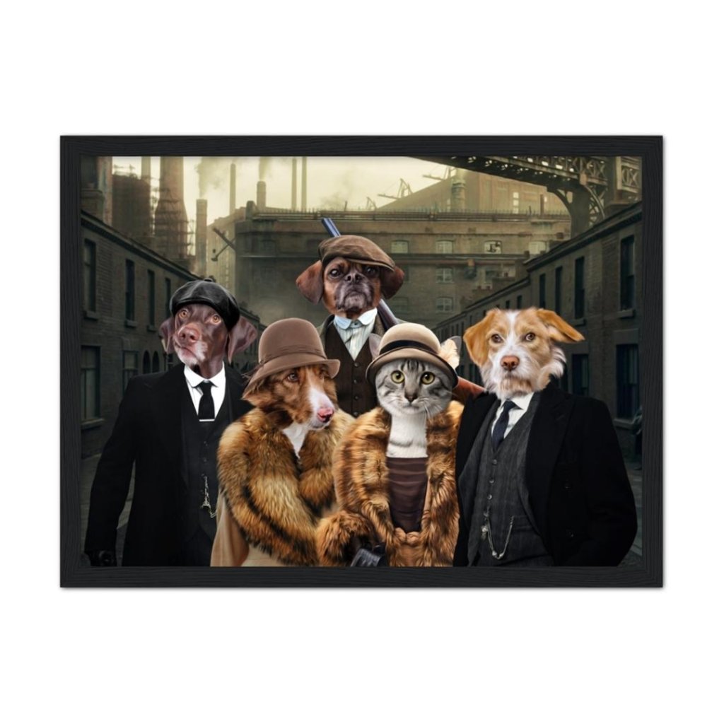 Peaky Blinders 5: Custom Pet Portrait - Paw & Glory - Dog Portraits - Pet Portraits