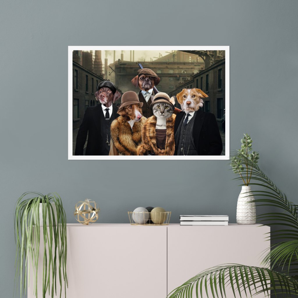 Peaky Blinders 5: Custom Pet Poster - Paw & Glory - Dog Portraits - Pet Portraits