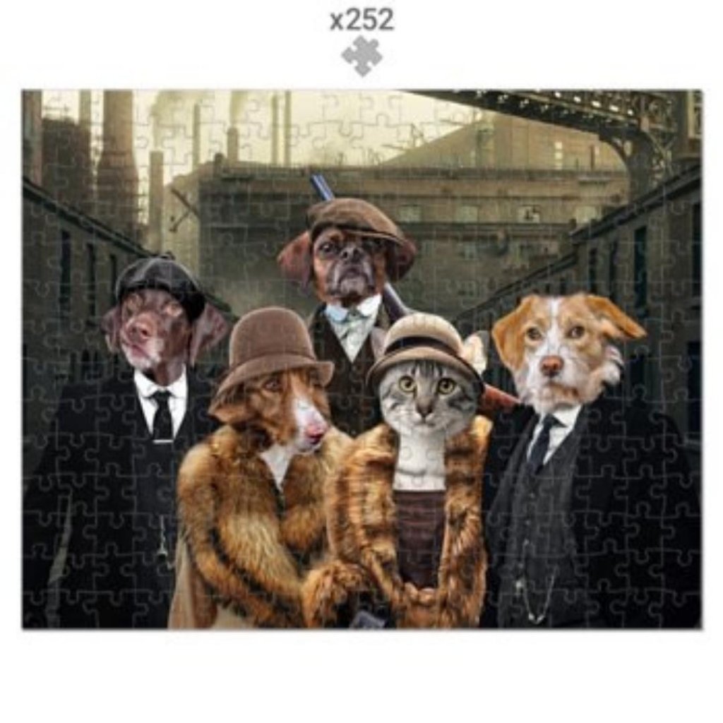 Peaky Blinders 5: Custom Pet Puzzle - Paw & Glory - Dog Portraits - Pet Portraits