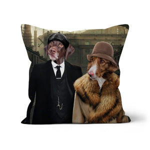 Peaky Blinders Male & Female: Custom Pet Pillow - Paw & Glory - Dog Portraits - Pet Portraits