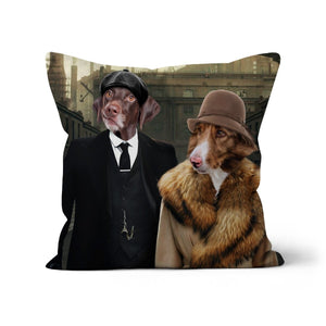 Peaky Blinders Male & Female: Custom Pet Pillow - Paw & Glory - Dog Portraits - Pet Portraits