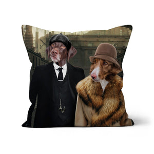 Peaky Blinders Male & Female: Custom Pet Pillow - Paw & Glory - Dog Portraits - Pet Portraits