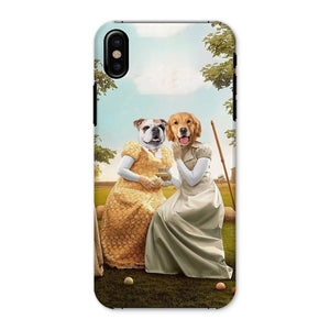 Penelope & Eloise (Bridgerton inspired): Custom Pet Phone Case - Paw & Glory - Dog Portraits - Pet Portraits