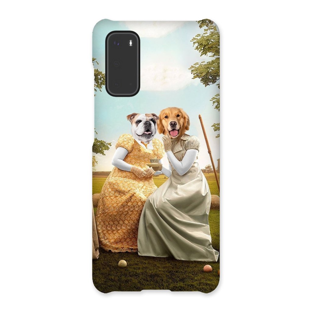 Penelope & Eloise (Bridgerton inspired): Custom Pet Phone Case - Paw & Glory - Dog Portraits - Pet Portraits